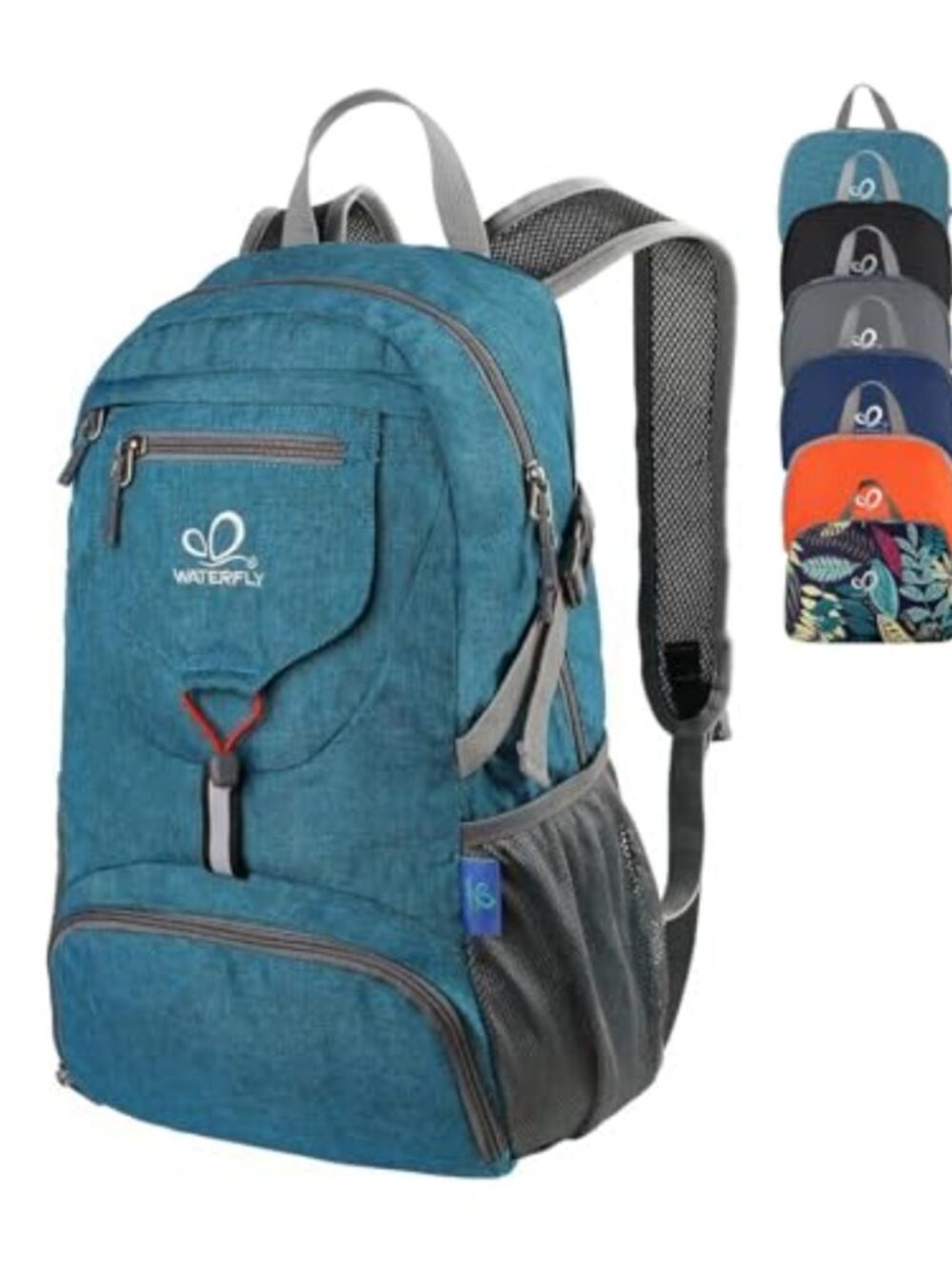 WATERFLY Hiking Backpack 20L Foldable Lightweight Nylon Daypack for Outdoor
